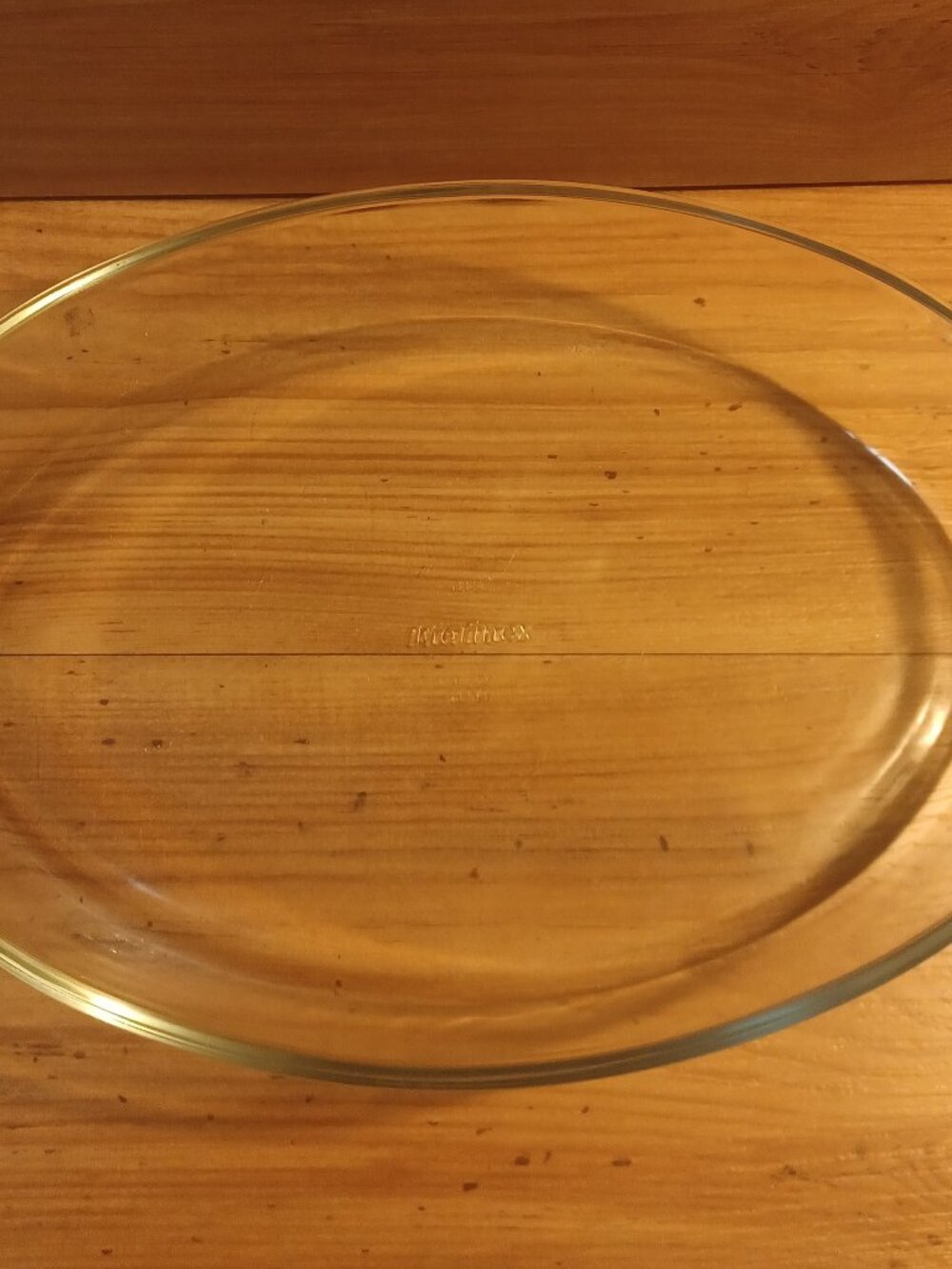 Vintage Marinex Oval Glass Baking Dish Clear Casserole Dish # 6662